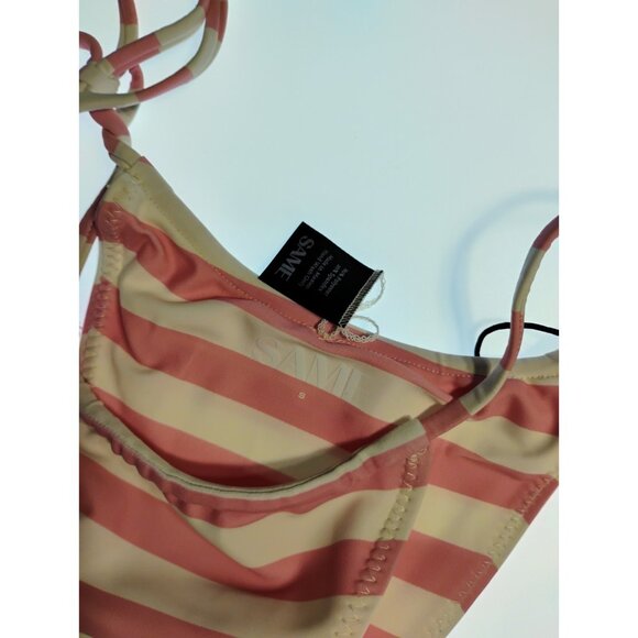 SAME LOS ANGELES Bikini Set Top Triangle and Bottom High rise Sz Small - Picture 7 of 8